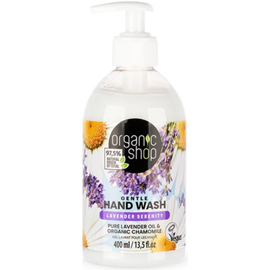 Organic Shop Folyékony szappan - Levendula harmónia - Levendulaolajjal és bio kamillával 400ml
