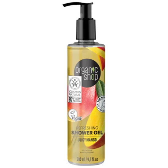 Organic Shop Tusfürdő gél -  Frissítő mangóval 280ml