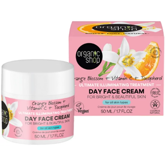 Organic Shop Nappali arckrém narancsvirággal C-vitaminnal és tokoferollal 50ml