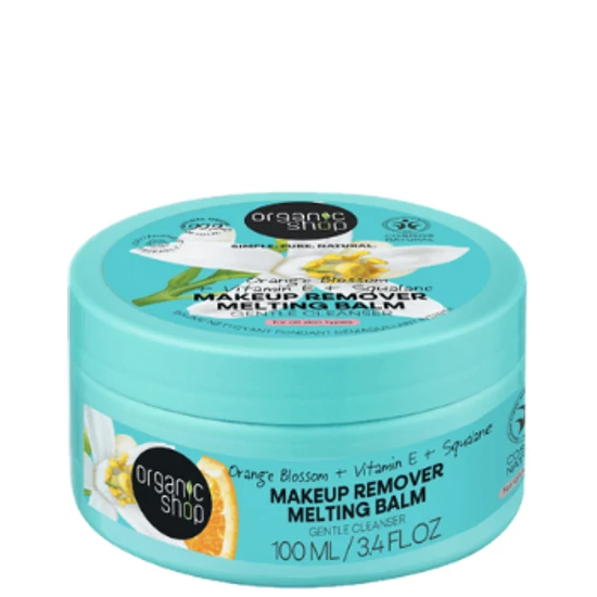 Organic Shop Sminklemosó balzsam narancsvirággal E-vitaminnal és szkvalánnal 100ml