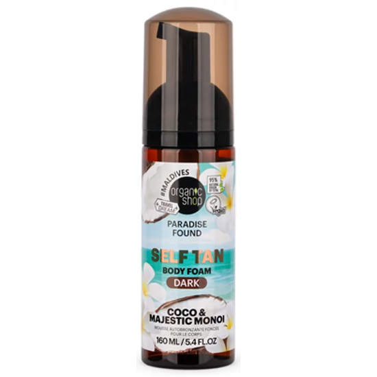 Organic Shop Barnító hab kókusszal és monoival - sötét 160ml