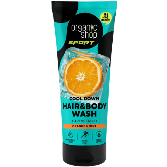 Organic Shop Sampon és tusfürdő - Cool Down - naranccsal és mentával 200ml