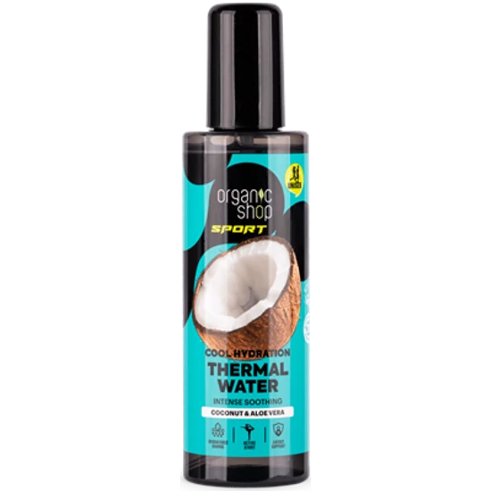 Organic Shop SPORT Cool hydration termál testpermet kókuszvízzel és aloe verával 200ml