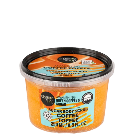 Organic Shop Testradír - &quot;Kávékaramell&quot; - zöld kávé és cukor 250ml