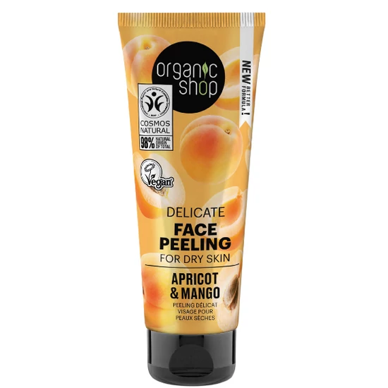 Organic Shop Delicate arcpeeling - sárgabarack tejsav 75ml