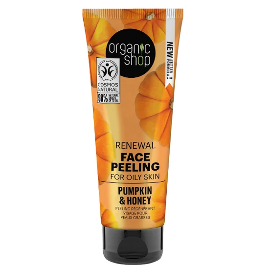 Organic Shop Megújító arcpeeling - tökmagolaj és méz 75ml