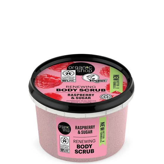 Organic Shop Testradír Renewing - málna &amp; cukor 250ml