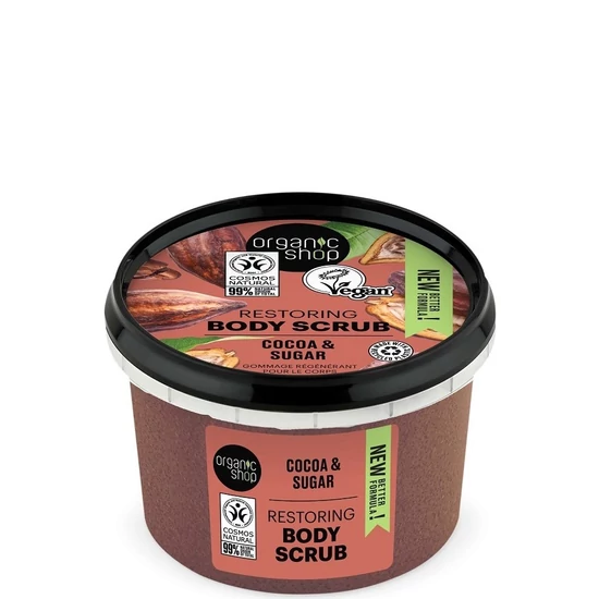 Organic Shop Testradír Restoring -  kakaó és cukor 250ml