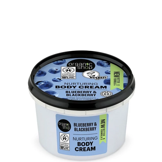 Organic Shop Testápolókrém - áfonya és szeder 250ml