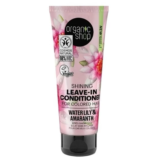 Organic Shop Öblítésmentes hajkondícionáló Shining - vízililiom és amaránt 75ml