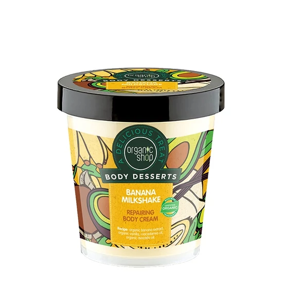 Organic Shop ”Banán shake” regeneráló testápoló 450ml