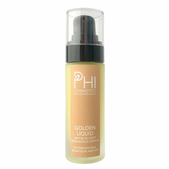 PHI Golden Liquid Ectoin és Bioaktív Plankton Anti-Age regeneráló szérum C- vitaminnal 30ml