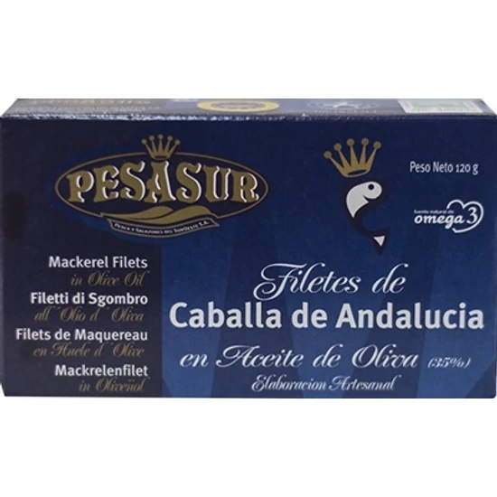 Pesasur Makréla filé extra szűz olívaolajban - bio 120g