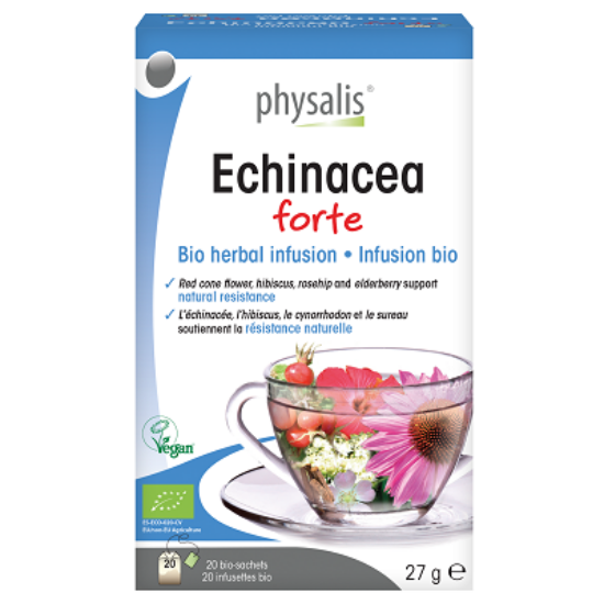 Physalis Bio Gyógynövényes tea - Echinacea Forte, 20 filter x 1,35g (27g)