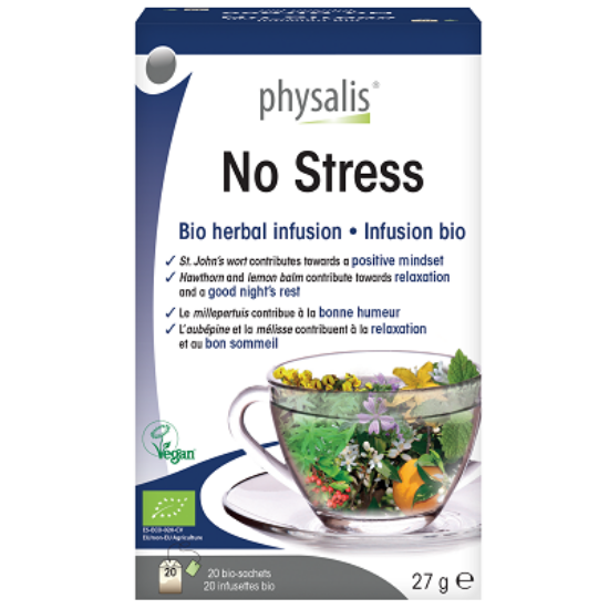 Physalis Bio Herbal Infusion - No Stress - Relaxálást segítő tea, 20 filter x 1,35g (27g)