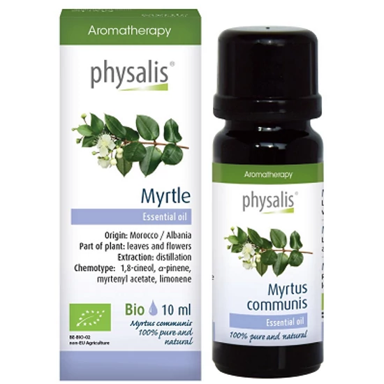 Physalis Mírtusz (Myrtus communis) illóolaj - bio 10ml