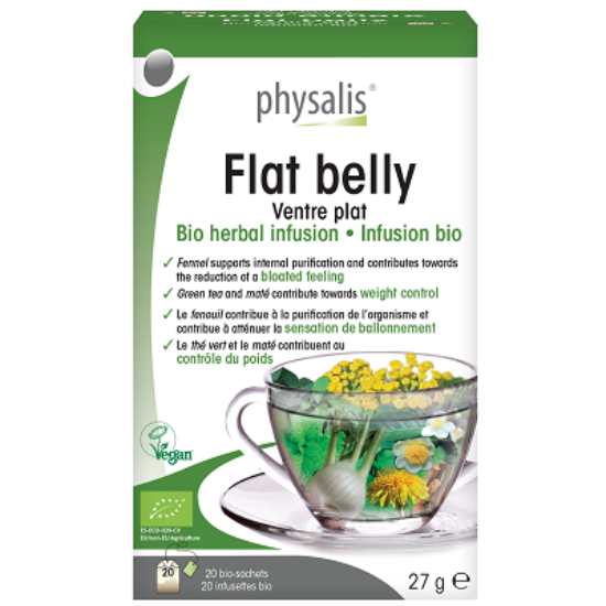 Physalis Bio Herbal Infusion - Flat Belly - Puffadás ellen tea, 20 filter x 1,35g (27g)