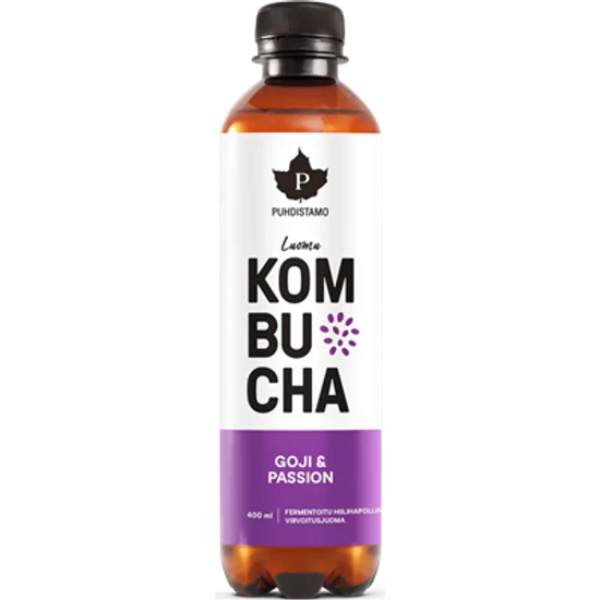 Puhdistamo Bio kombucha ital - Goji Maracuja ízű 400ml