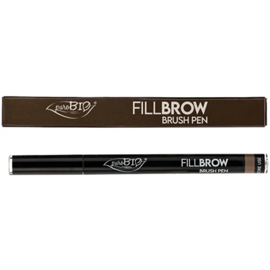 PuroBIO FILLBROW Szemöldök-kiemelő ecsettoll - 02 világosbarna 0,7ml