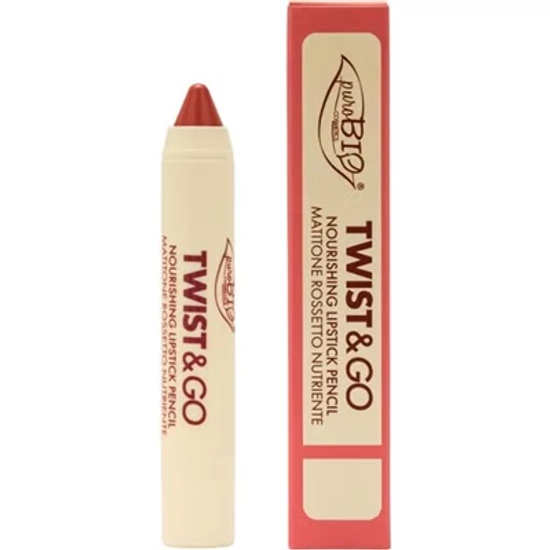 PuroBIO Twist &amp; Go Tápláló rúzsceruza - 503 homokrózsaszín 2,9g