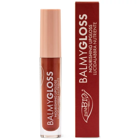 PuroBIO BALMYGLOSS Tápláló szájfény - 02 meleg nude 4,2g