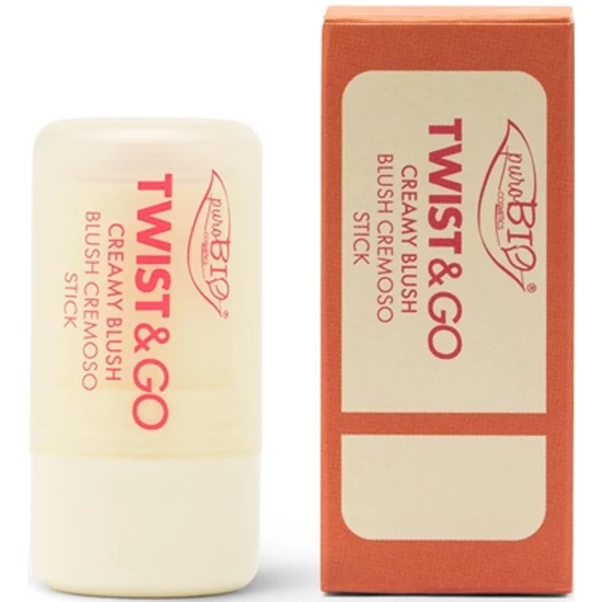 PuroBIO TWIST &amp; GO Krémes pirosító stift - 03 meleg nude pink 5g