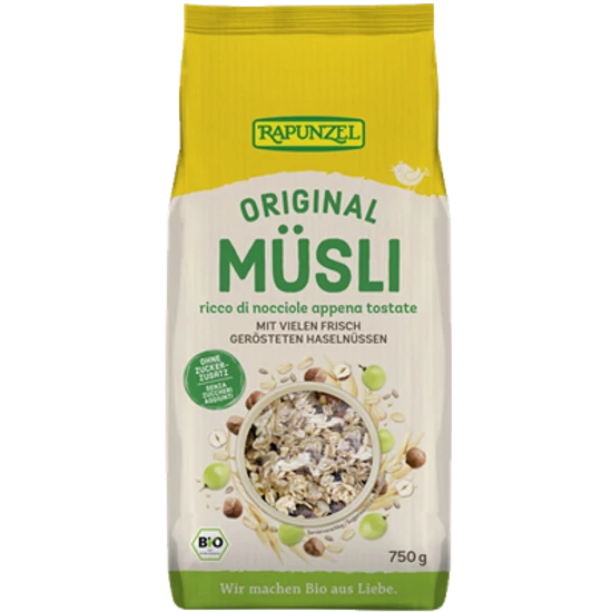 Rapunzel Bio Müzli eredeti (cukormentes) - bio, vegán 750g