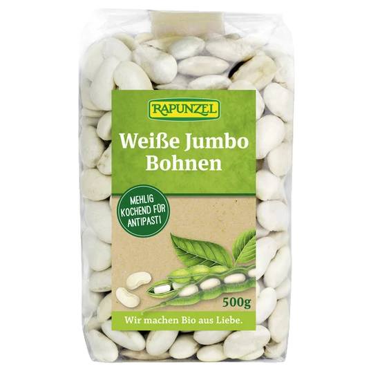 Rapunzel Fehér Jumbo bab - bio, gluténmentes, vegán 500g