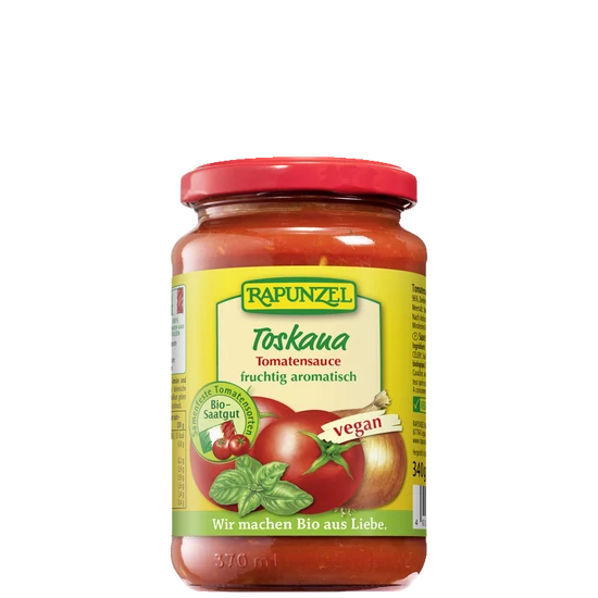 Rapunzel Paradicsomszósz Toscana - bio, gluténmentes, vegán 340g