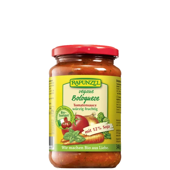 Rapunzel Vegetáriánus bolognai szósz - bio, gluténmentes, vegán 340g