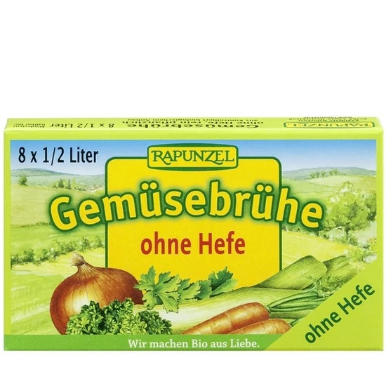 Rapunzel Zöldségleveskocka élesztő nélkül - bio, vegán 80g