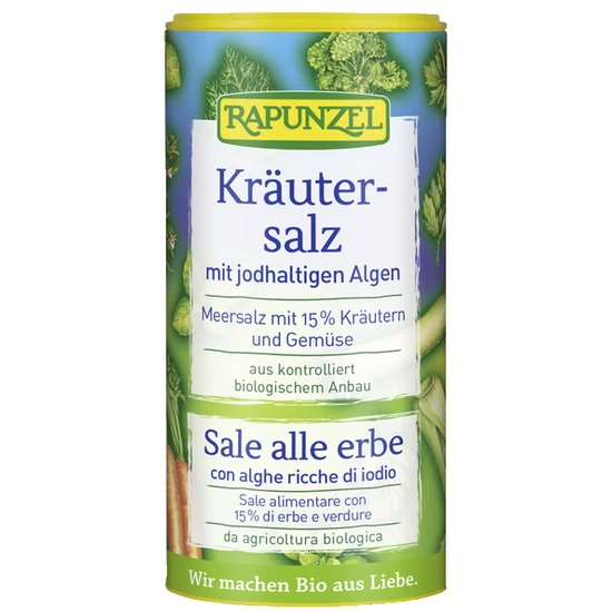Rapunzel Jódtartalmú fűszersó algával - bio, gluténmentes, vegán 125g