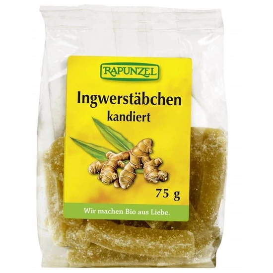 Rapunzel Kandírozott gyömbér - bio, vegán 75g