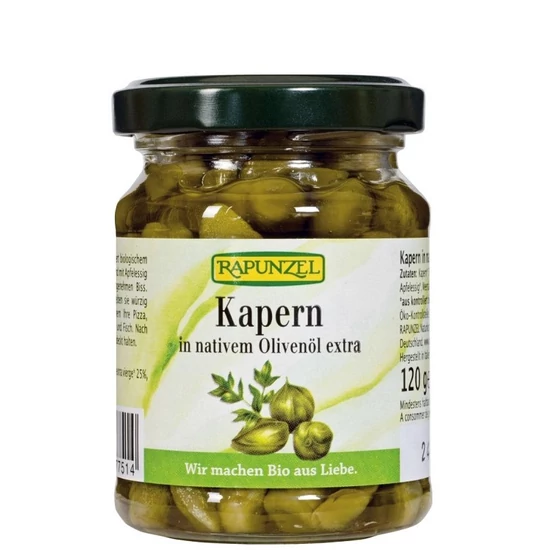 Rapunzel Kapribogyó olívaolajban - bio, vegán 120g