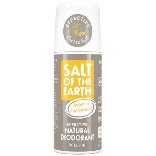 Salt of the Earth Golyós dezodor - Borostyán és szantálfa 75ml