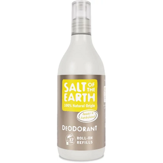 Salt of the Earth Golyós dezodor újratöltő - Borostyán és szantálfa 525ml