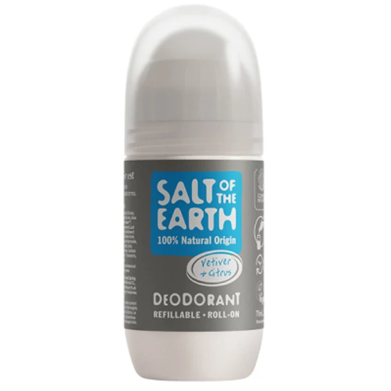 Salt of the Earth Újratölthető golyós dezodor - Vetiver és citrus 75ml