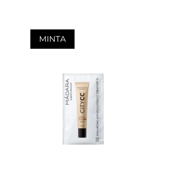 Termékminta Organic Harmony Mádara CC krém hialuronsavval - medium beige SPF15 2ml