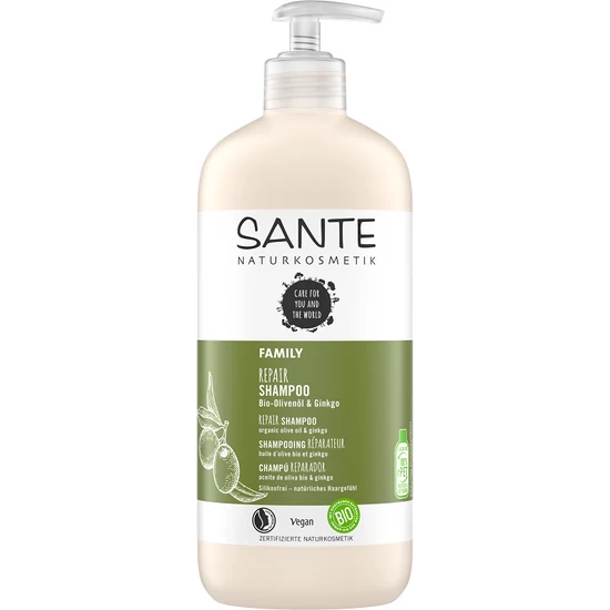 Sante Hajápoló sampon bio ginkgo &amp; oliva 500ml
