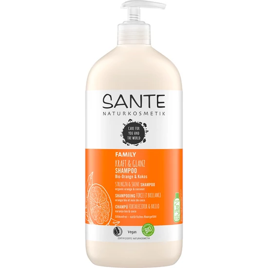 Sante Selyemfény sampon bio narancs &amp; kókusz 950ml
