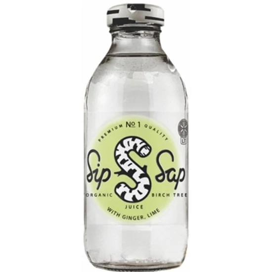 SipSap Nyírfavíz gyömbér és lime - bio 330ml