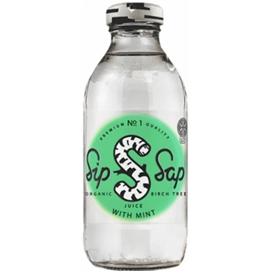 SipSap Nyírfavíz menta - bio 330ml