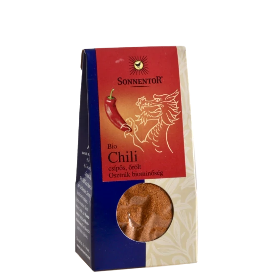 Sonnentor Bio Csípős chili (tüzes, 8-10-es erősségű) - őrölt 40g