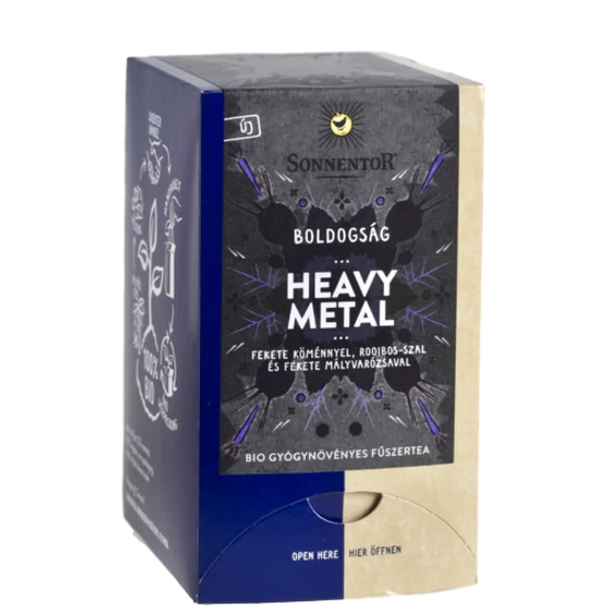Sonnentor Bio Boldogság - Heavy Metal - herbál gyümölcstea keverék, 18 filter x 1,5g (27g)
