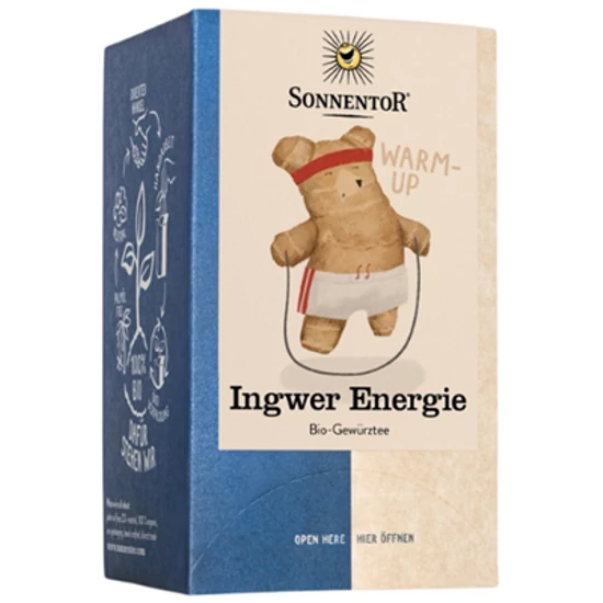 Sonnentor Bio Gyömbér energia tea, filteres 18 filter x 1,8g (32,4g)