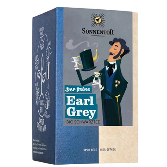 Sonnentor Bio Earl Grey fekete tea, 18 filter x 1,5 (27g)