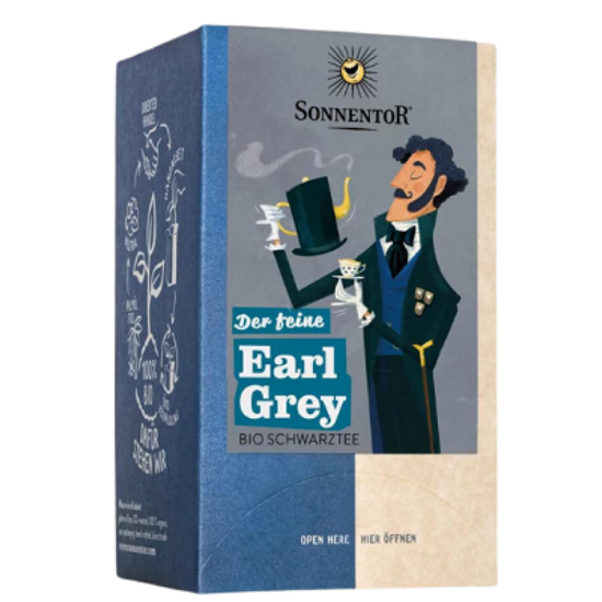 Sonnentor Bio Earl Grey fekete tea, 18 filter x 1,5 (27g)