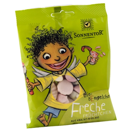Sonnentor Bio Rosszcsont Csibész gyümölcsök joghurtos gumicukor 100g