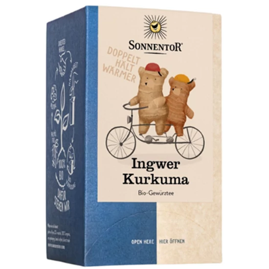 Sonnentor Bio Gyömbér Kurkuma tea - filteres 32,4g