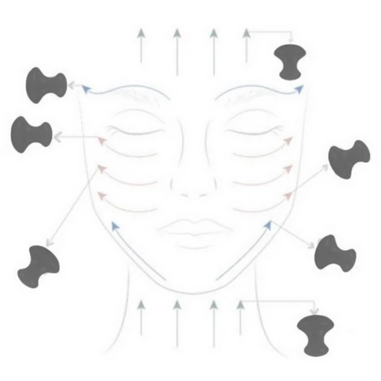 Gua Sha Arcmasszírozó gömb - Jáde